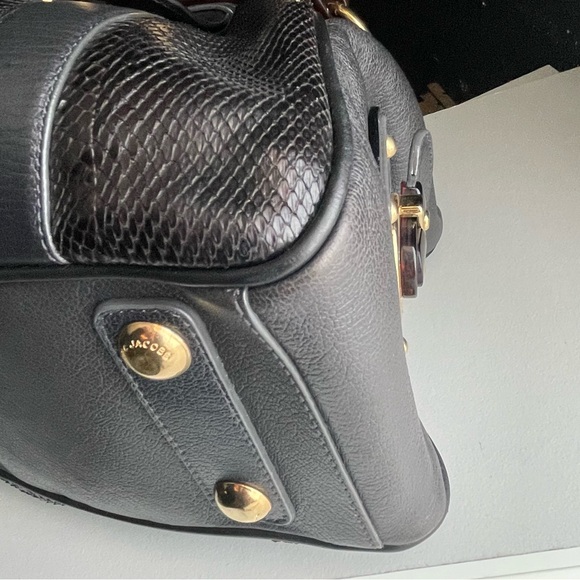 Marc Jacobs Snake Skin & Leather Karen Stam Kisslock Satchel Italy Y2K - Picture 13 of 16